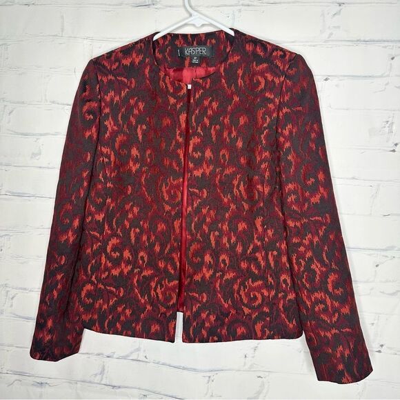 Kasper Jackets & Blazers - Kasper size 6 petite red blazer